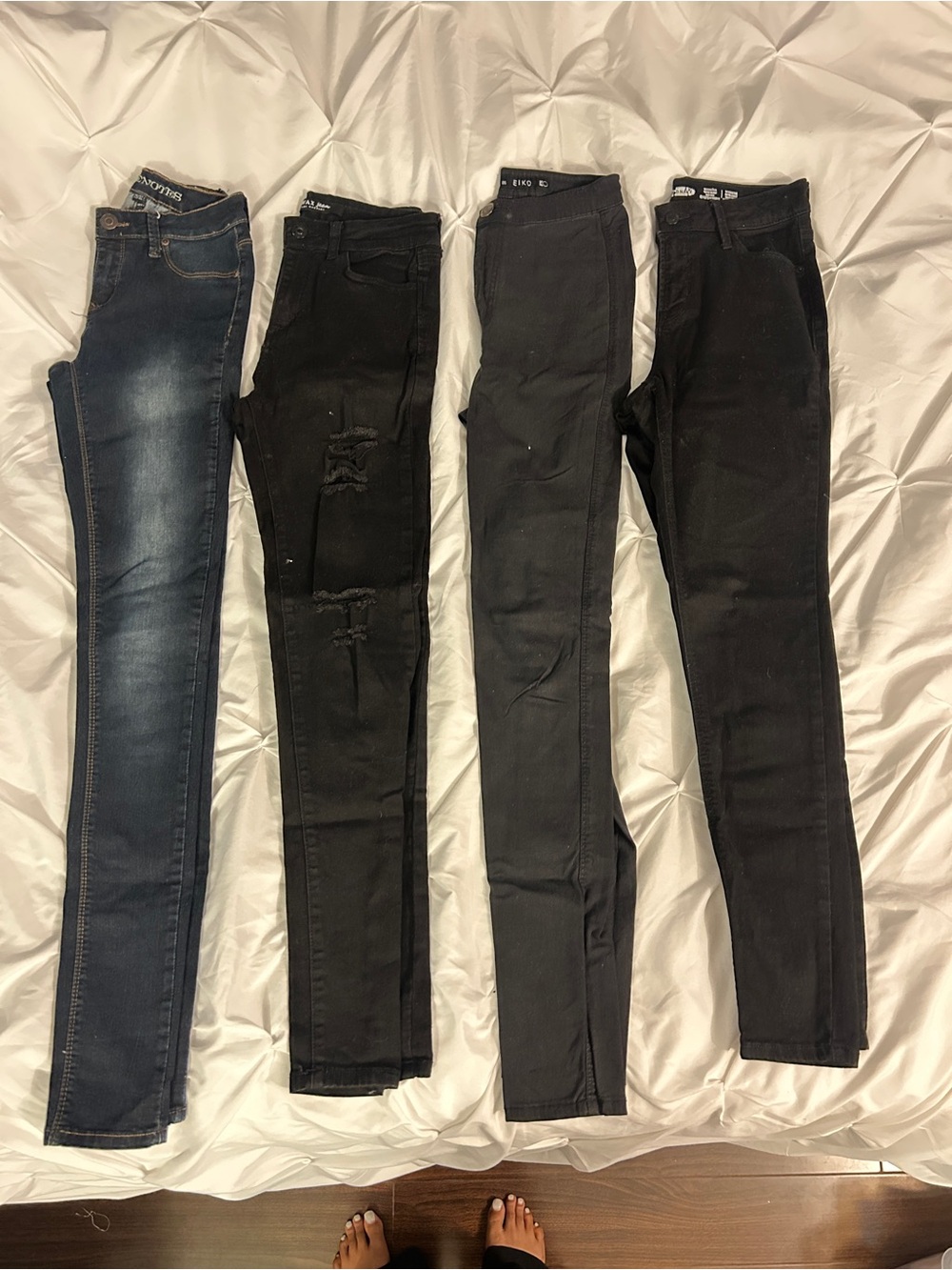 Women’s Skinny Jeans - Black and Dark Blue